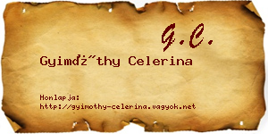 Gyimóthy Celerina névjegykártya